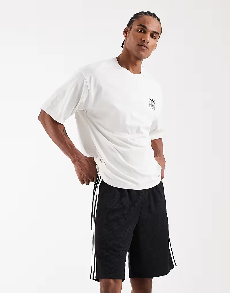 Шорты Adidas Originals с тремя полосками, черный