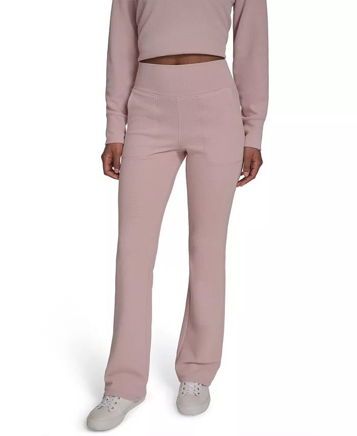 

Женские брюки с расклешенными штанинами и высокой талией Calvin Klein, розовый