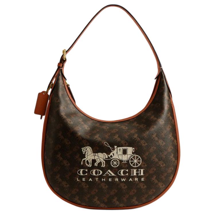 

COACH Кожаная сумка полумесяц через плечо