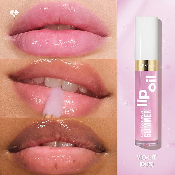 Увлажняющий бальзам для губ REVLON Super Lustrous Glimmer Lip Oil, 005 Vio-Lit — фото 2