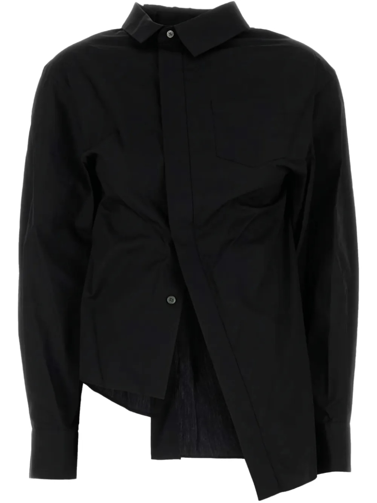 

Рубашка из поплина sacai, черный