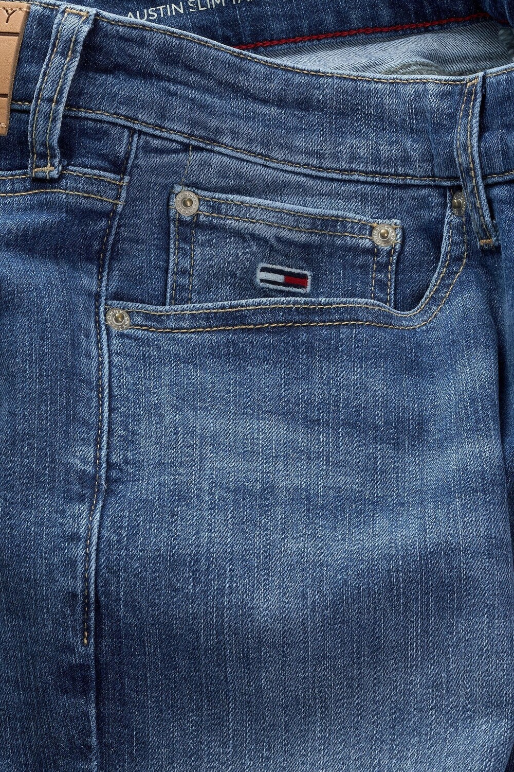 Узкие зауженные джинсы Austin Tommy Hilfiger, синий — фото 3