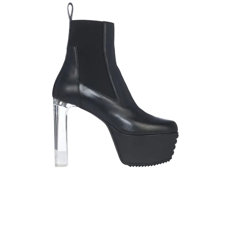 

Кроссовки Rick Owens Wmns Minimal Grill Beatle Platform Boot, цвет Black Clear