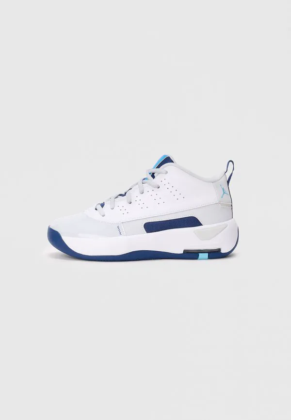 Кроссовки jordan max aura 7 унисекс Jordan, White/Pure Platinum-Coloured/Blue Chill/Blue Void/Photo Blue/Hot Lava