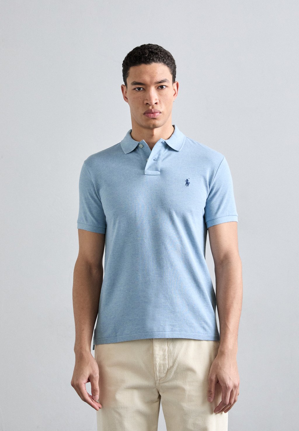 

Рубашка поло CUSTOM SLIM FIT MESH POLO SHIRT Polo Ralph Lauren, синий