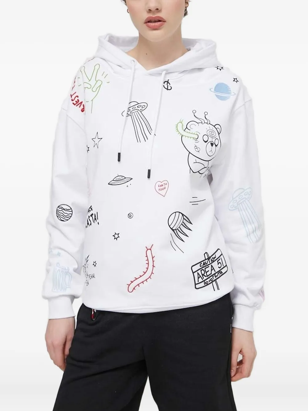 

Толстовка с графическим принтом Sprayground, белый