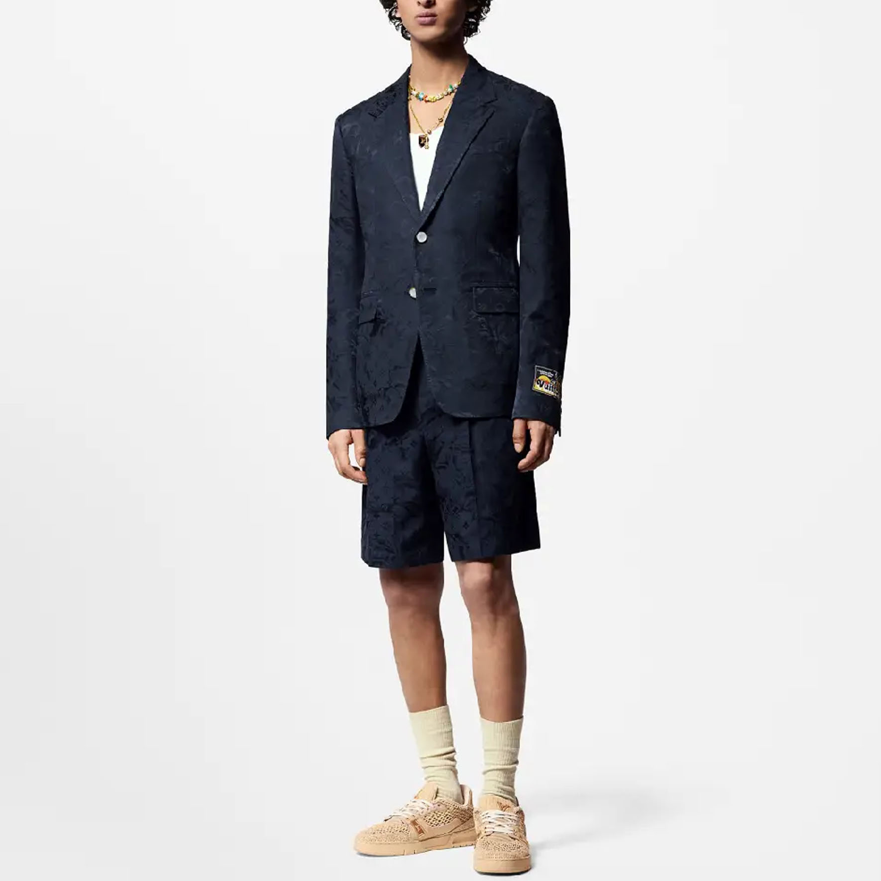 Куртка мужская синяя FW24 Business Suits Coats LOUIS VUITTON, морской синий — фото 3