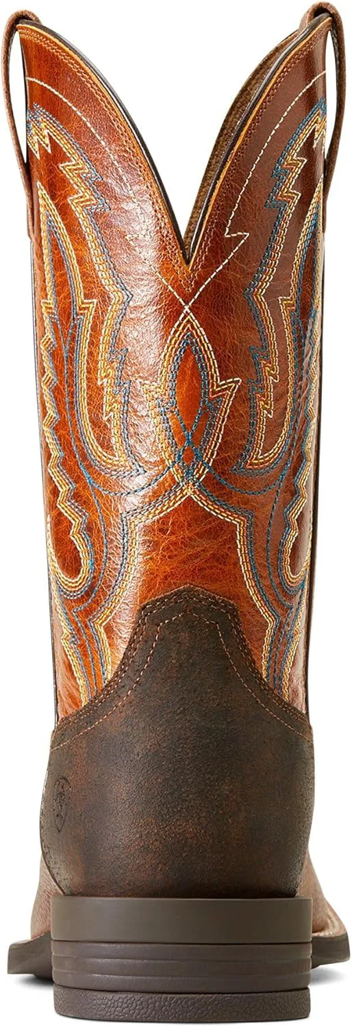 Мужские вестерн-сапоги Ariat Steadfast, коричневый/оранжевый — фото 2