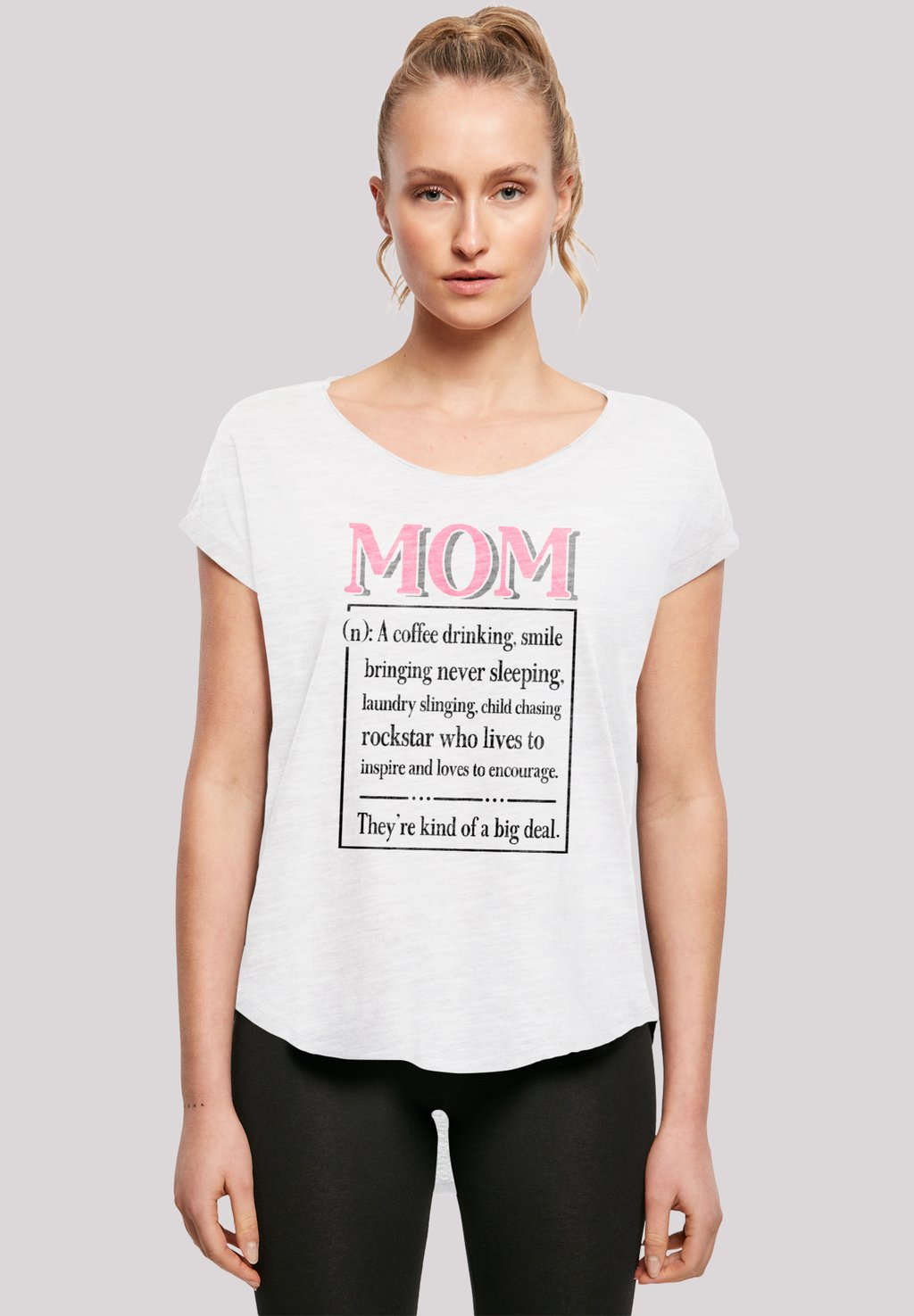 

Футболка с принтом MUTTERTAG PINK UNCONDITIONAL LOVE FAMILY F4NT4STIC, белый
