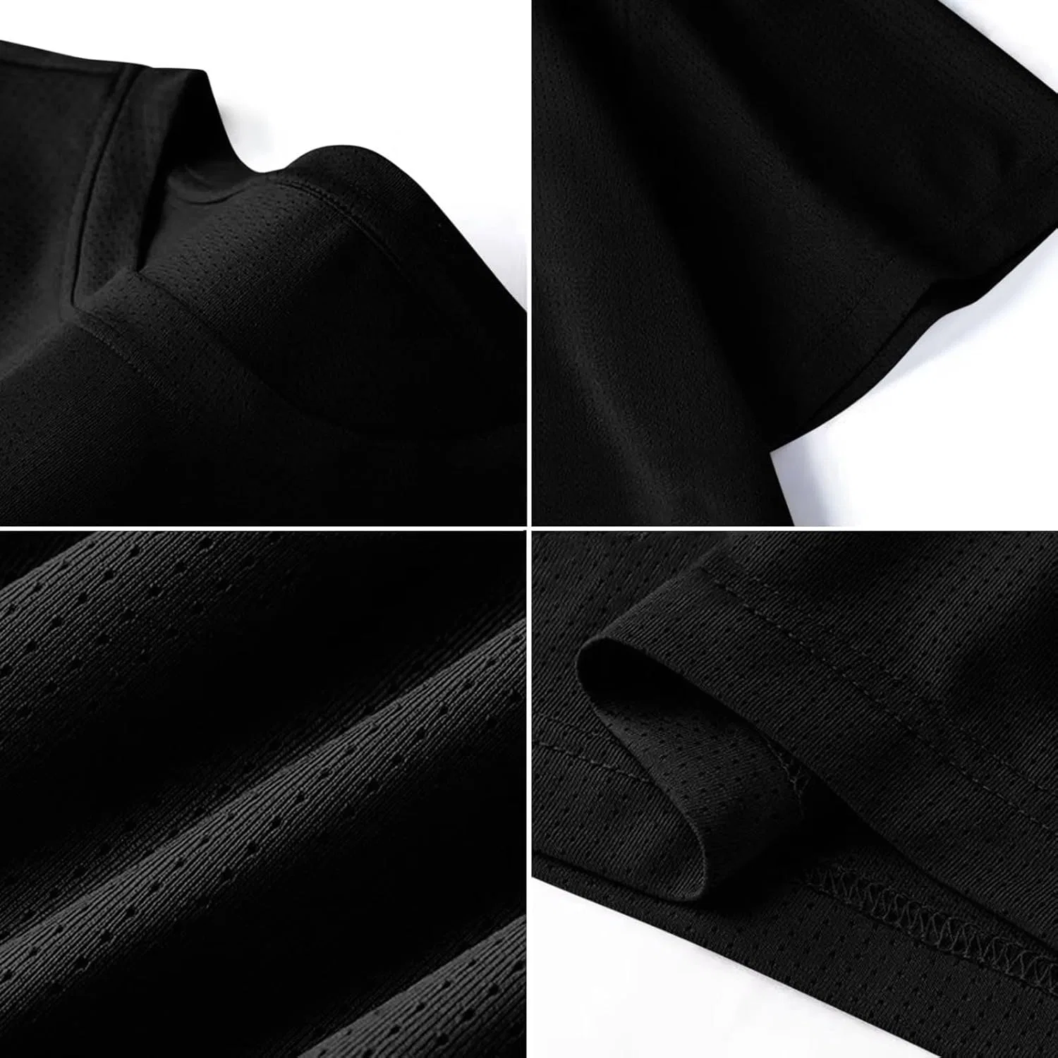 Футболка мужская с коротким рукавом, повседневная, хлопковая, Black — фото 2