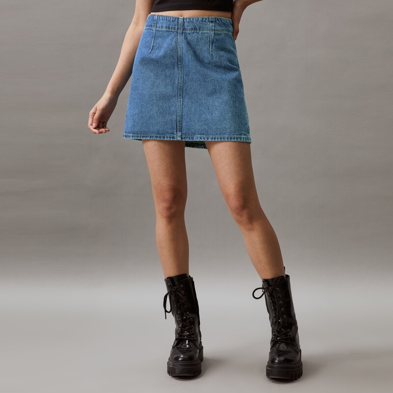 

Юбка джинсовая Calvin Klein Jeans с молнией сзади, синий