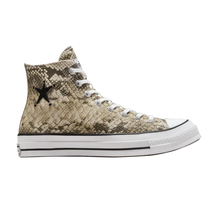 

Кроссовки Converse Stussy x Chuck 70 High Snakeskin, желто-коричневый