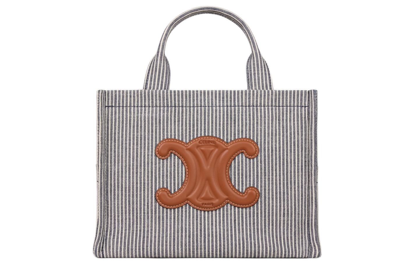 

Сумка Cabas Thais Fabric через плечо, кроссбоди, маленькая женская ручная морской CELINE, Set (Bag+Dust Bag)