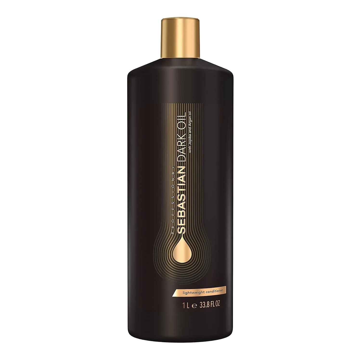 Легкий кондиционер Sebastian Professional Dark Oil | Обогащен маслом жожоба и аргановым маслом для шелковистых и гладких волос. 1000 мл (.)
