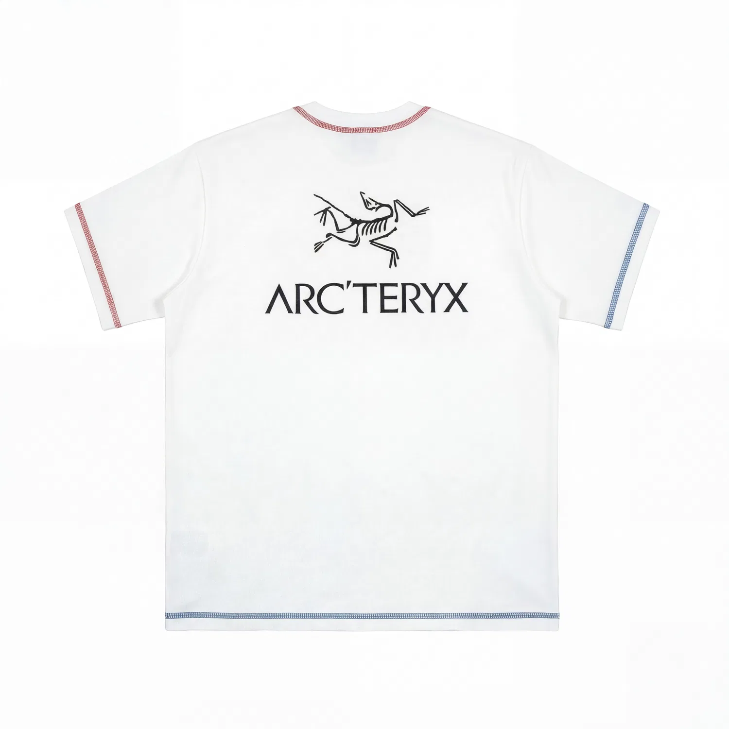 Футболка хлопковая с круглым вырезом Arcteryx Ivory White/Black — фото 3