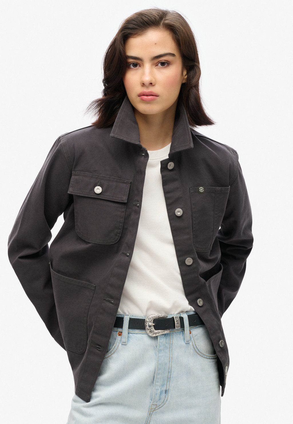 

Летняя куртка EMBROIDERD Superdry, черный