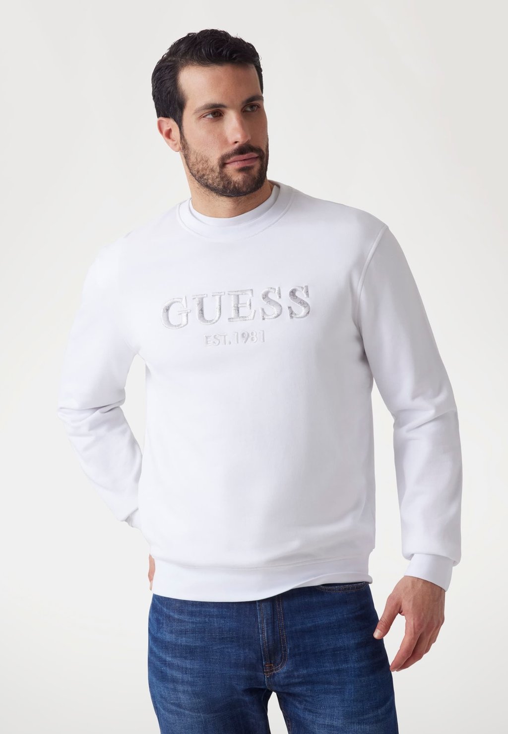 

Толстовка MET GEBORDUURD LOGO Guess, белый