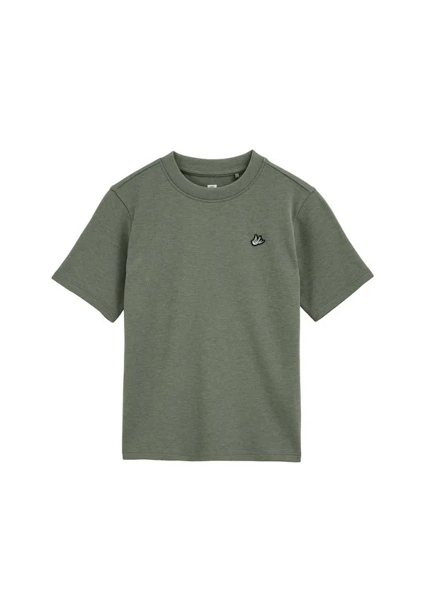 Простая футболка We Fashion, Olive Green — фото 4