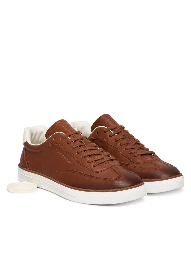 Tommy Hilfiger Кроссовки Th Lo Lux 1A2 Cognac FM0FM05870 коричневые — фото 2