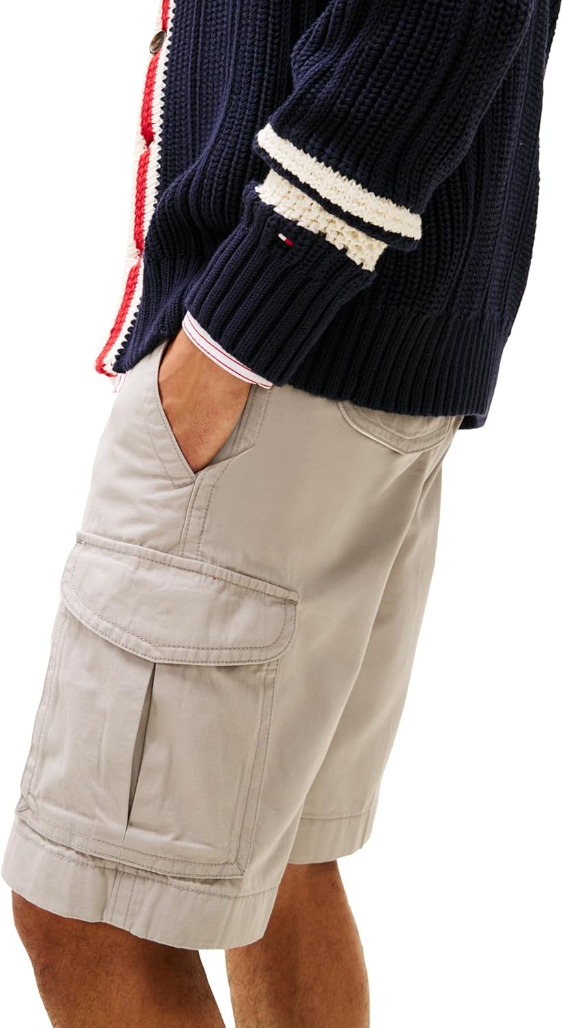 Мужские шорты-карго Tommy Hilfiger из эластичного хлопка с шестью карманами, Drizzle — фото 2