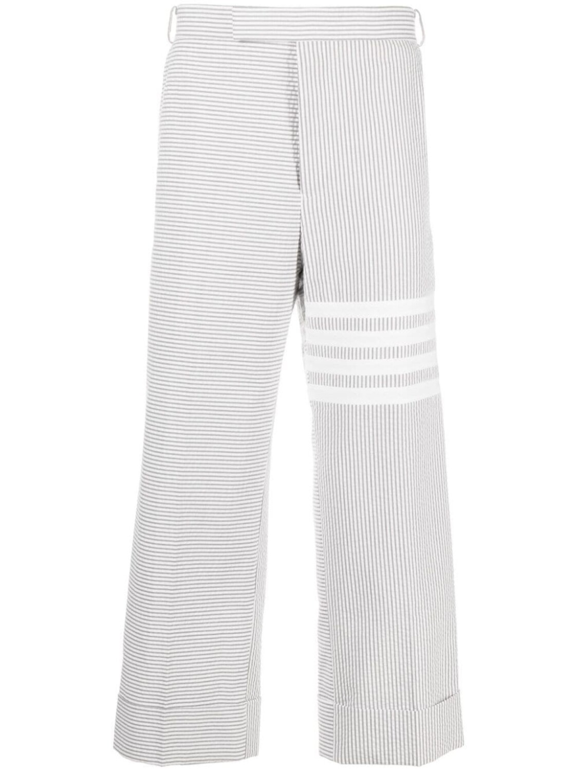 

Thom Browne брюки строгого кроя с полосками 4-Bar, серый