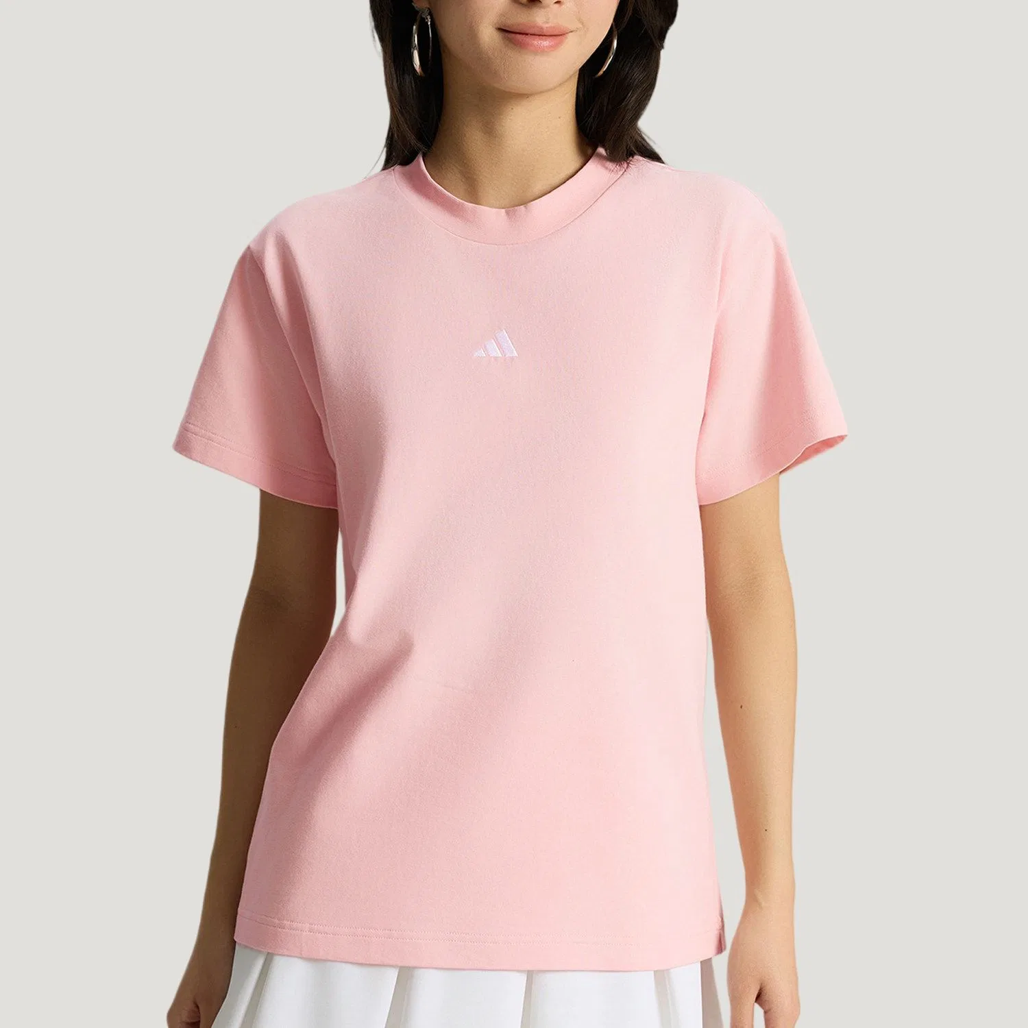 Футболка 3 Stripes женская Adidas, Pink — фото 4