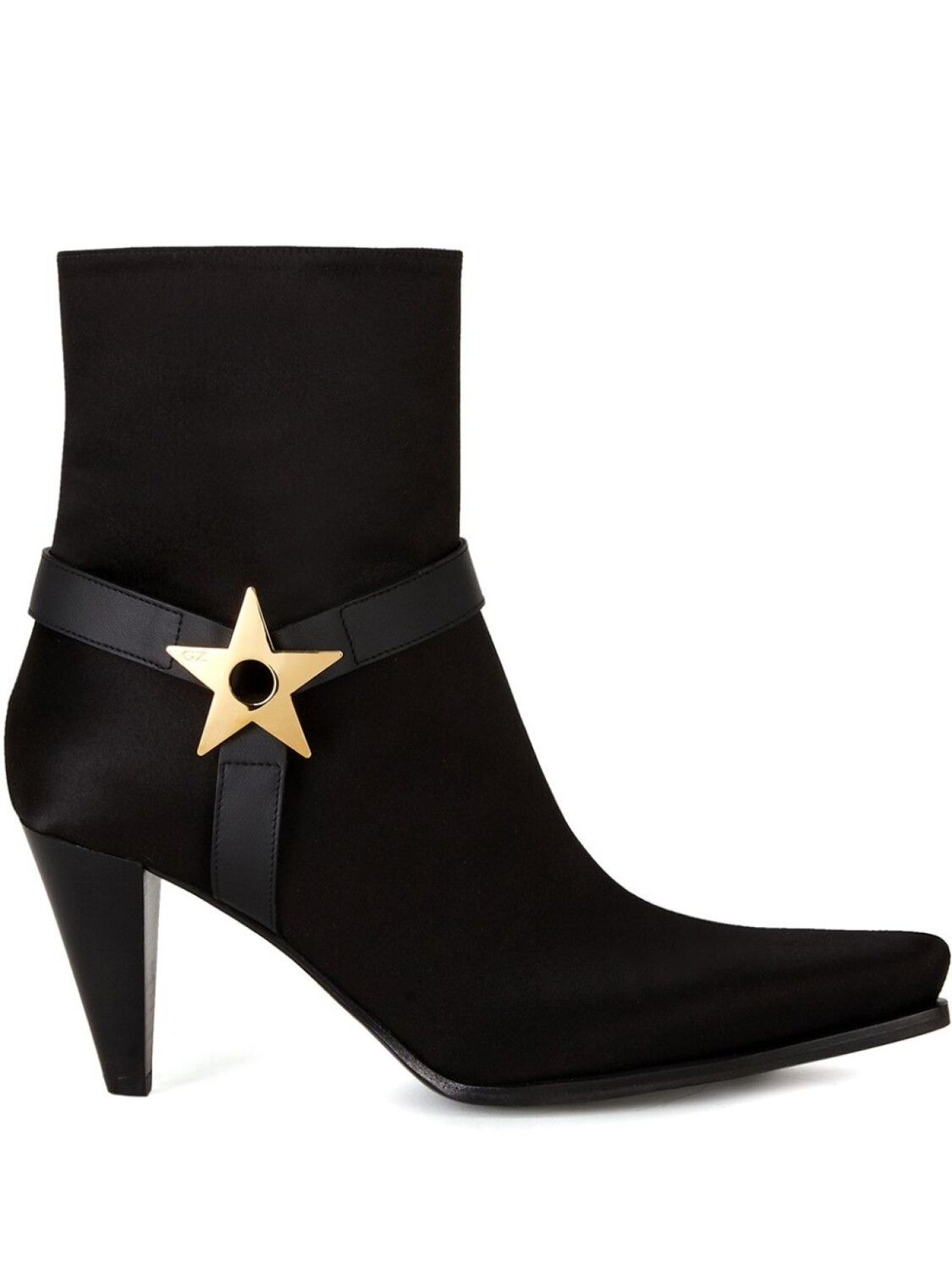 Ботильоны с металлической пряжкой Giuseppe Zanotti, черный