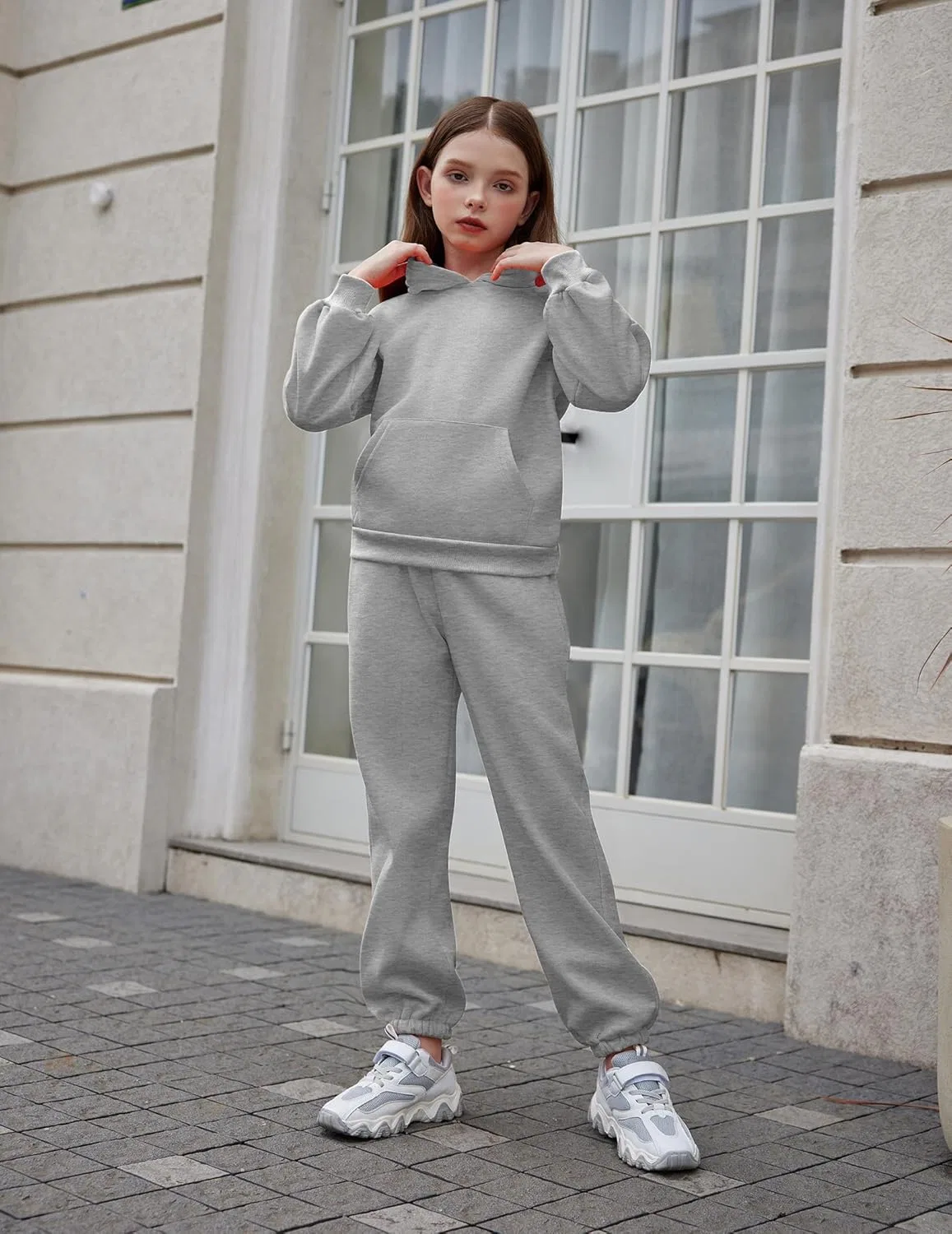 Детский спортивный костюм из толстовки и штанов Arshinet, Light Gray — фото 2