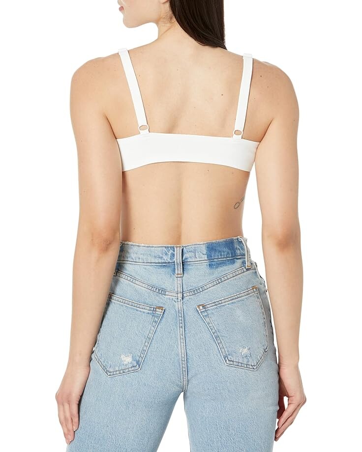 

Бралетт Free People Notched Lily Scuba Bralette, белый