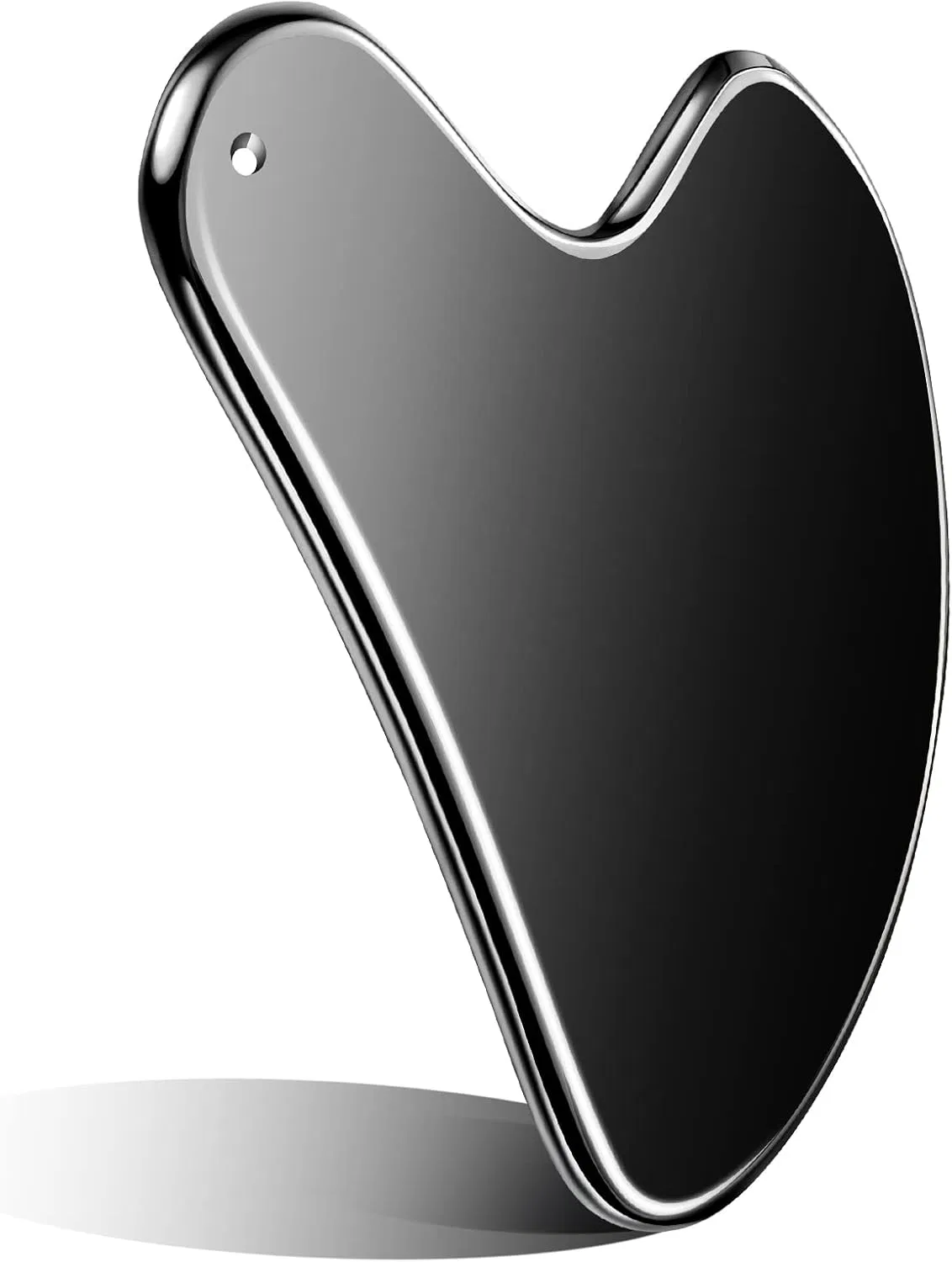 Гуаша для лица из нержавеющей стали GIZMAC, сердце, черный