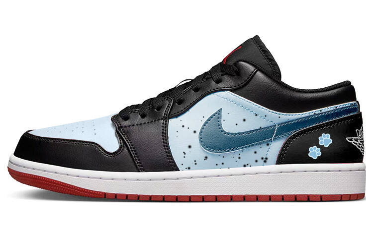 

Кроссовки Air Jordan 1 Vintage Basketball Shoes Women's Low-top Black/Blue, черный