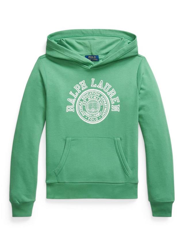 

Детская худи из хлопковой смеси с принтом Ralph Lauren, Raft Green