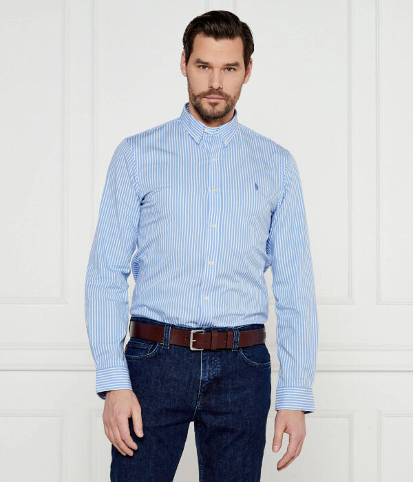 

Рубашка Slim fit Polo Ralph Lauren, синий