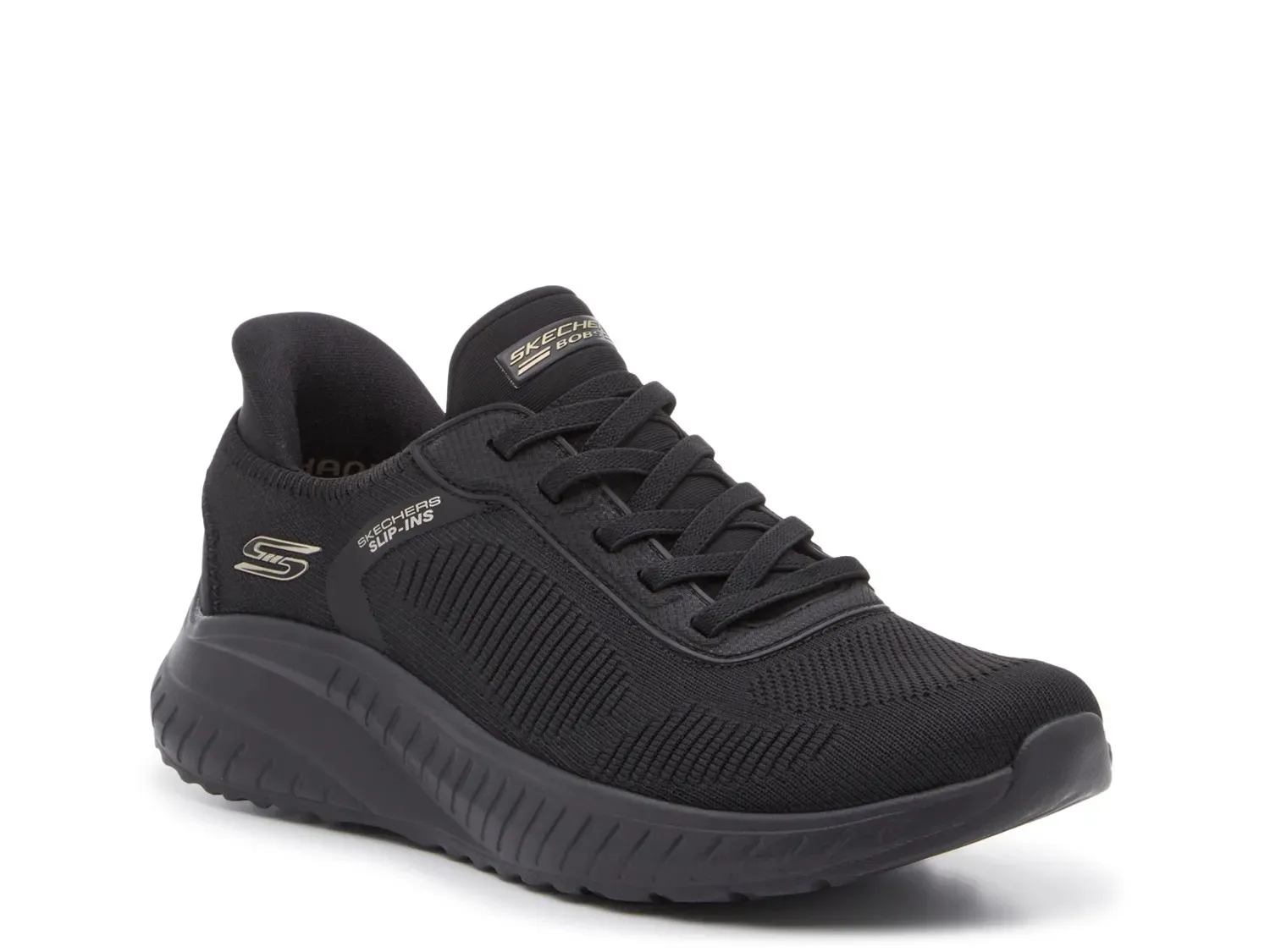 Кроссовки Skechers Hands Free: кроссовки BOBS Sport Squad Chaos Slip-On — женские, черные
