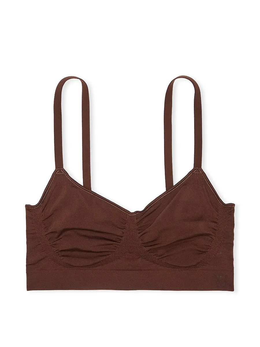 Бюстгальтер-бралетт Victoria's Secret Seamless Shaping, коричневый — фото 4