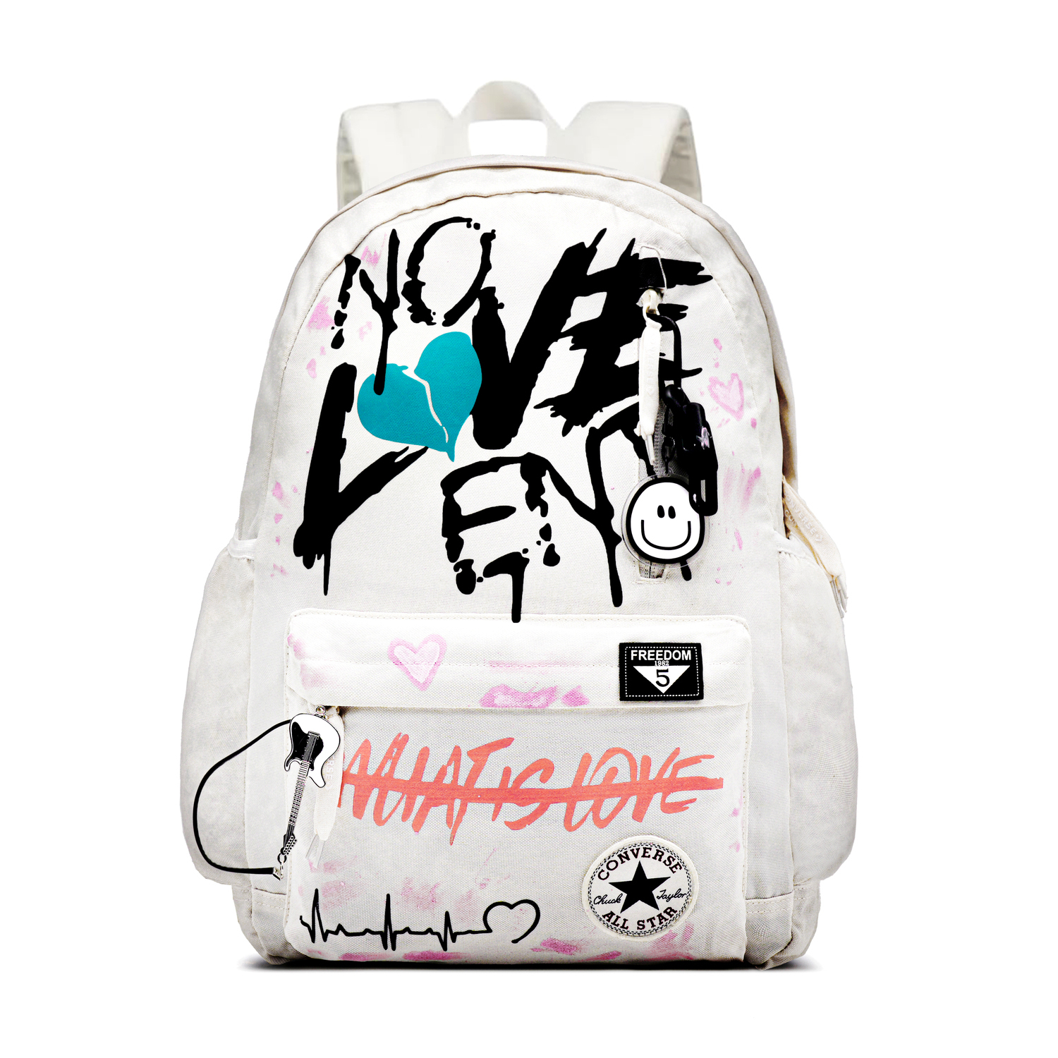 

Converse Инновационный рюкзак из полиэстера средний унисекс белый, Bag+Black Box