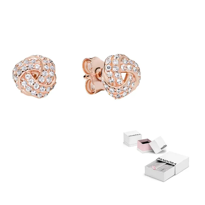 

Pandora Серьги-гвоздики Cubic Zirconia для женщин Rose Gold