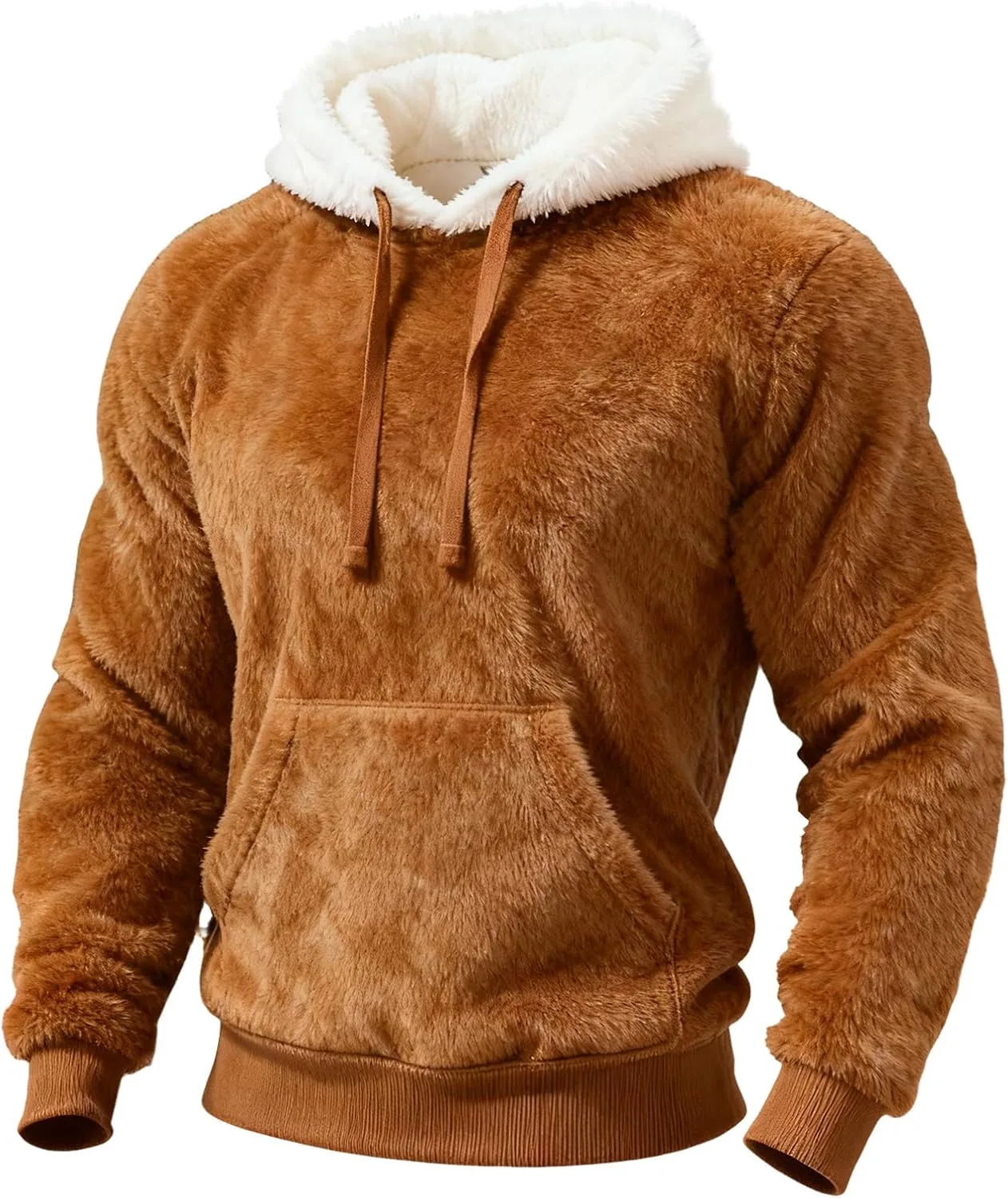 

Толстовка с капюшоном Ugly Christmas Sweater, Sherpa, Plus Size KGKLKAX
