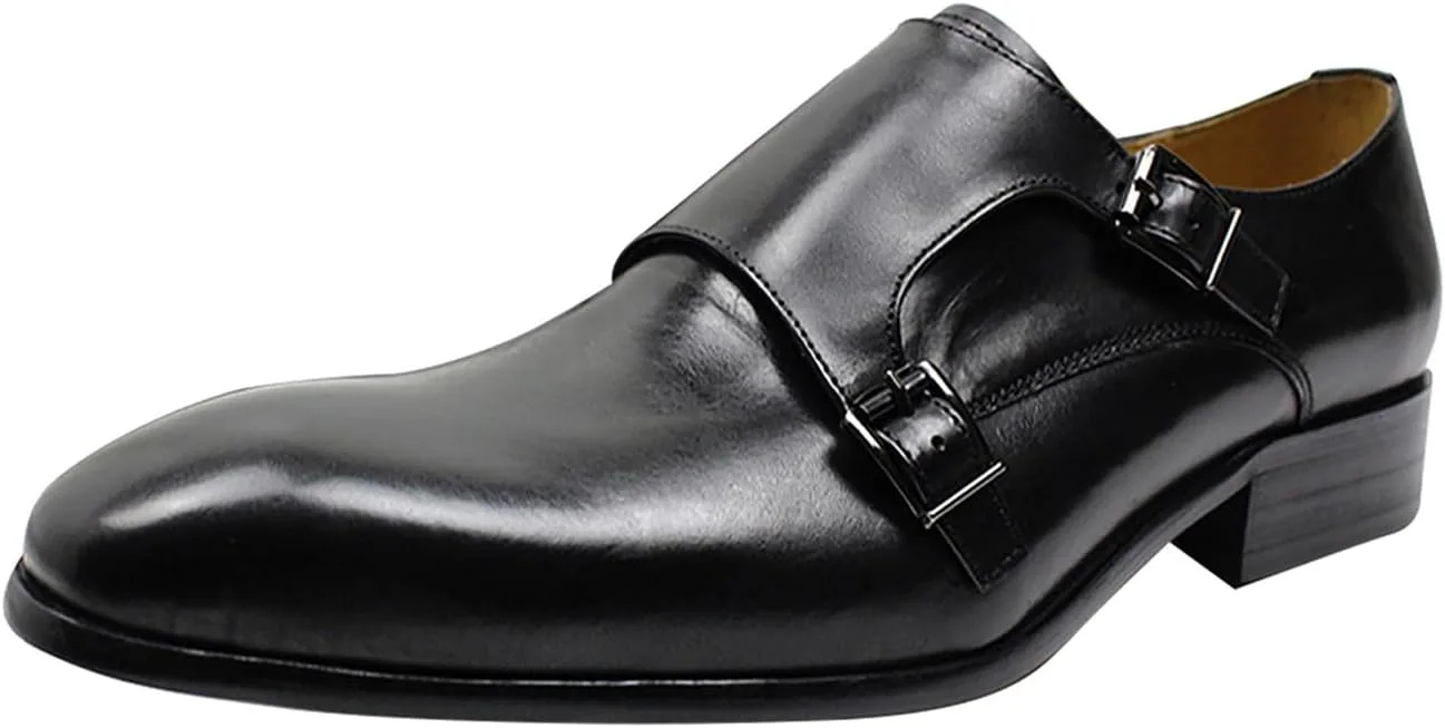 

Мужские слипоны Santimon, повседневные и деловые туфли из натуральной кожи, удобные для вождения, с пряжкой, модные лоферы для выпускного, свадьбы, официального выхода, мокасины, мужская обувь, черный