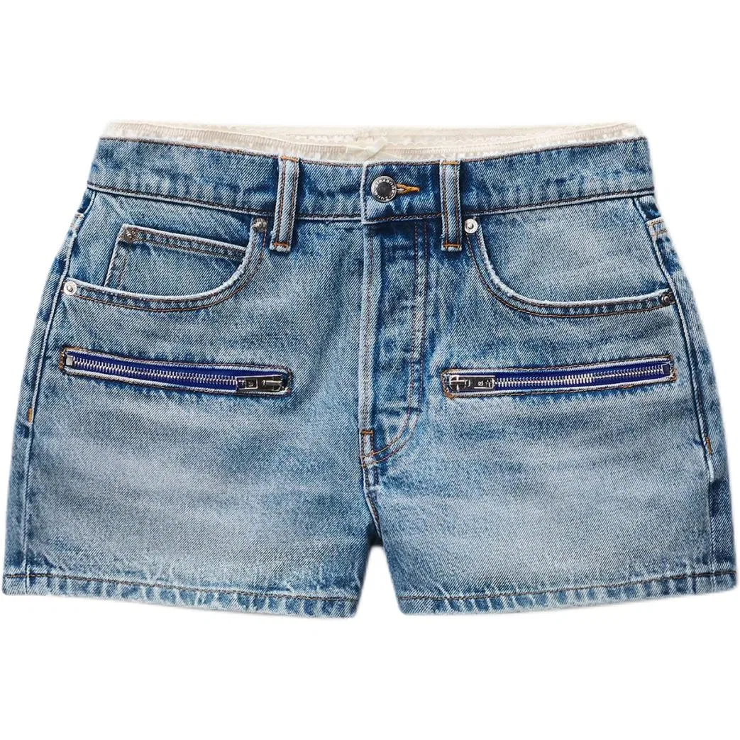 Джинсовые шорты Alexander Wang синие