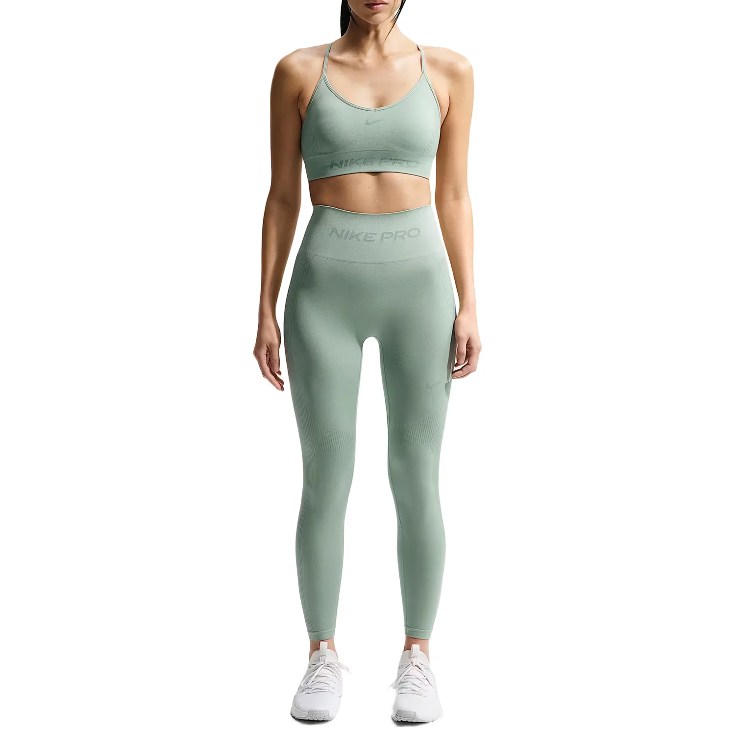 Леггинсы Pro Seamless женские с высокой талией 7/8 Nike, Steam
