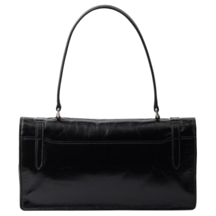 Женская кожаная сумка через плечо, средний размер Prada, basic set (bag+dust bag) — фото 4