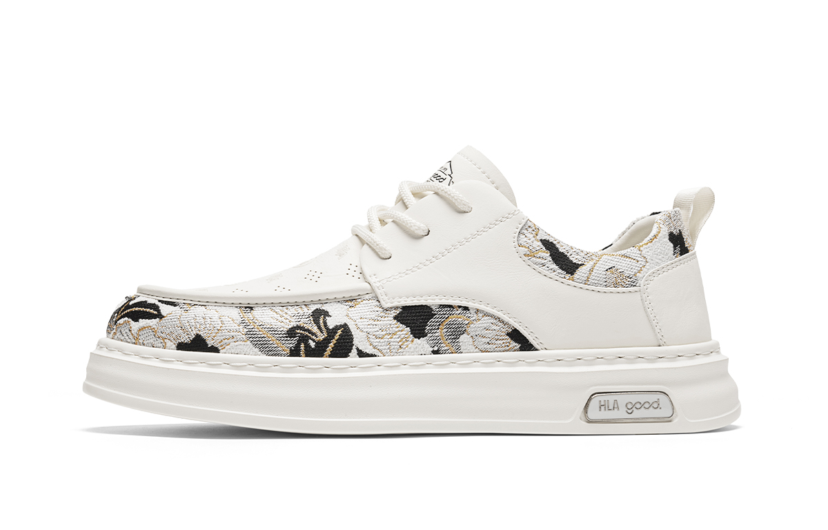 

HLA Мужские повседневные туфли Low top бежево-черные, цвет Beige Black