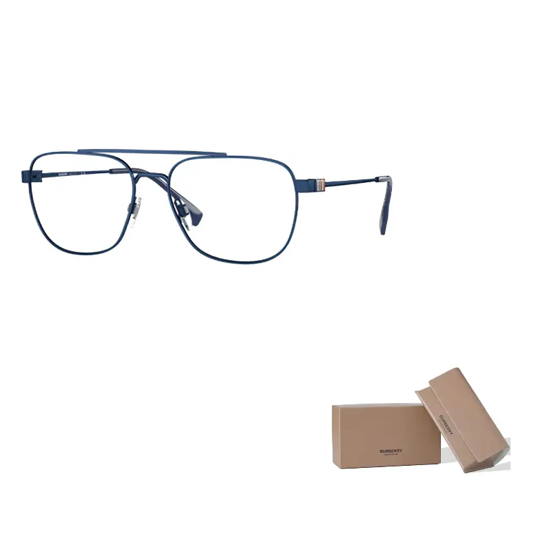 

Burberry Металлическая оправа для очков неправильной формы Unisex, Blue
