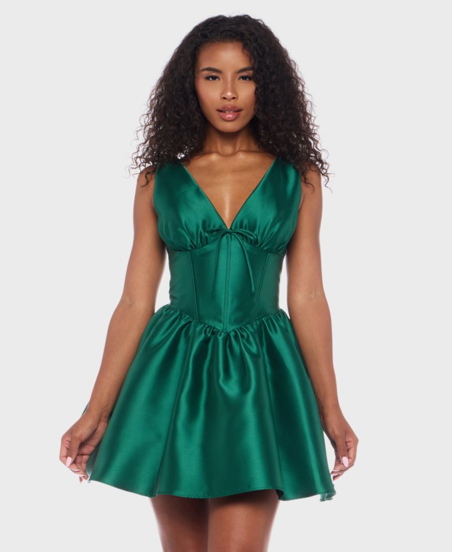 

Детское вечернее платье с широкими бретелями и V-образным вырезом Alex & Sophia, Hunter