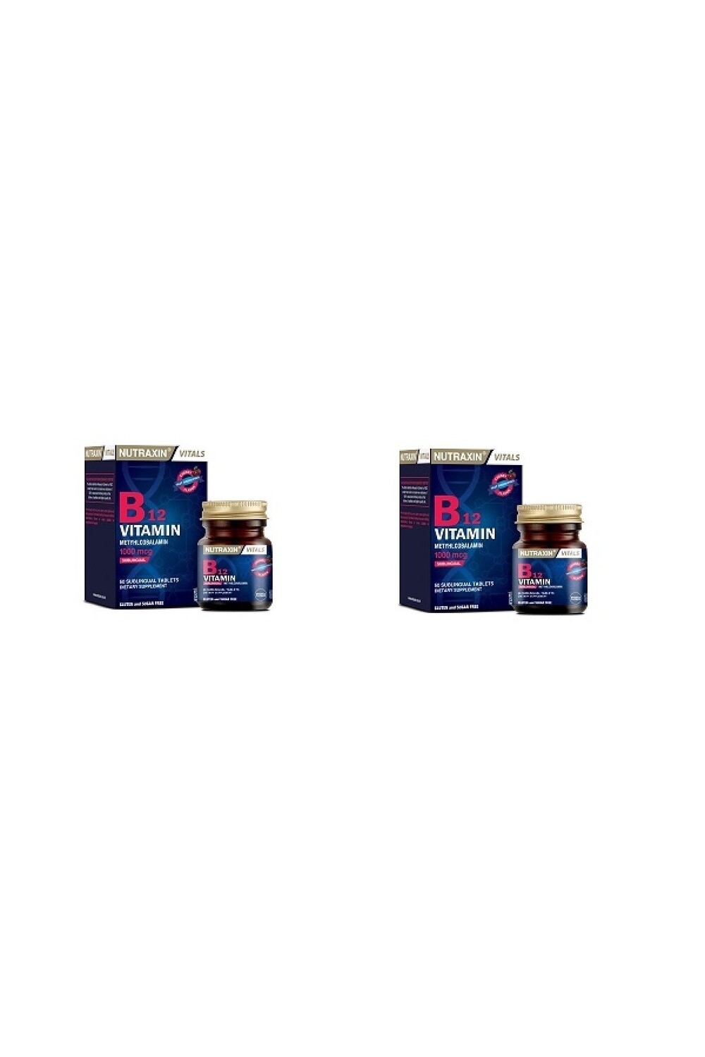 

Nutraxin Помогает снять усталость и усталость Витамин B12 60 капсул*2