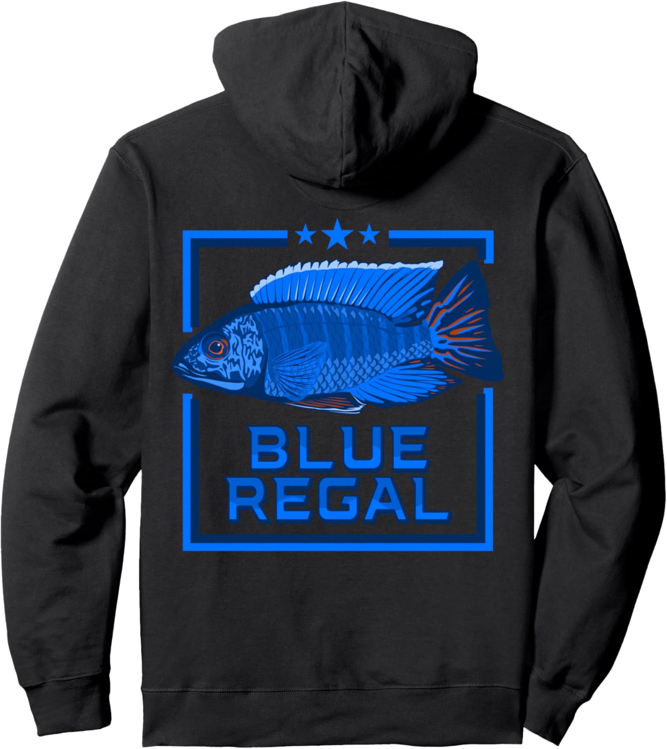 

Толстовка Aquarium Cichlid Aulonocara Blue Regal Mbenji, черный