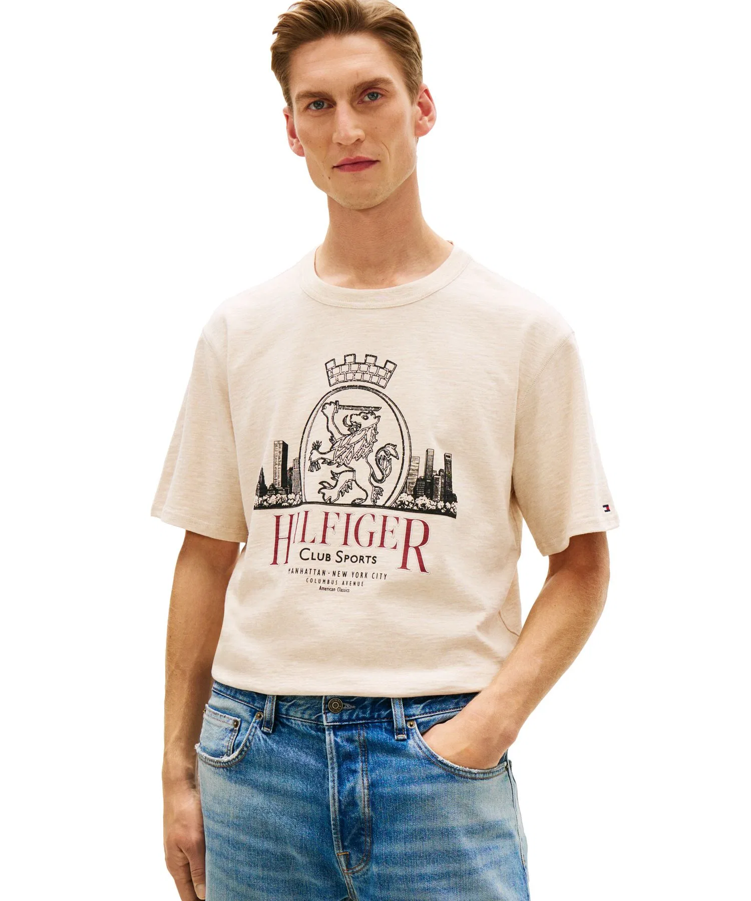 Мужская футболка Tommy Hilfiger Heritage Crest белая