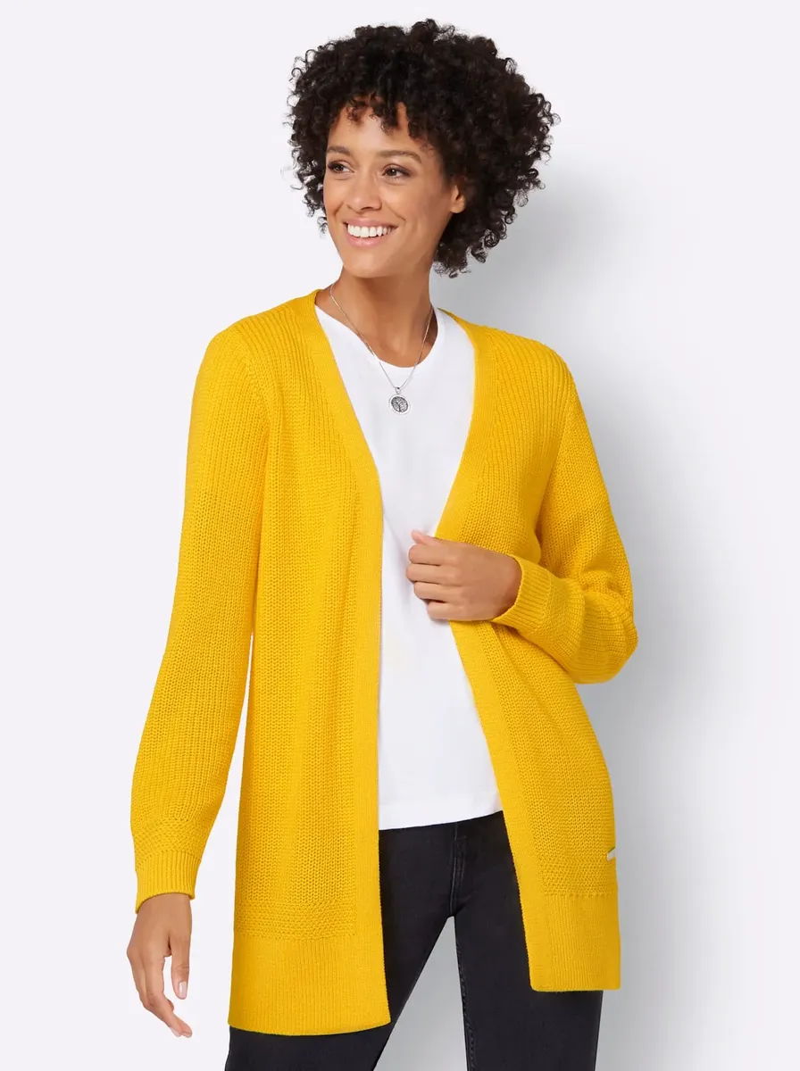 

Кардиган в стиле casual Casual Looks, желтый