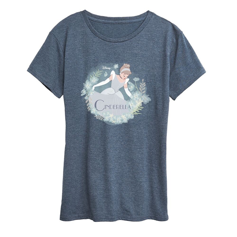 

Женская футболка с рисунком Disney Princess Cinderella, цвет Heather Blue